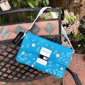 Vintage Tiffany blue Guess shoulder bag